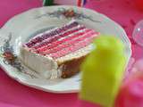 Retour en rose....rainbow pink cake