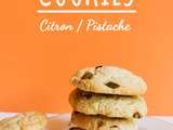 Cookies véganes citron/pistache
