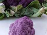 Soupe crue de chou-fleur violet (vegan)