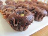 Minis cakes canneles au chocolat fondant et crunchy