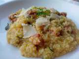 Risotto de quinoa aux courgettes et chorizo ...show culinaire cook'in gratuit dimanche 21/09 10h a toulouse