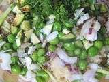 Salade de quinoa aux legumes et herbes du jardin