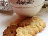Sablés à la presse à biscuit; recette de Marthe Stewart