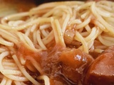 Spaghettis au chorizo