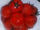 Poêlée de tomates cerise au romarin