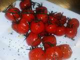 Tomates cerises en grappe au romarin
