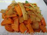 Wok de carottes et bambou