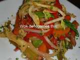 Wok de légumes thaï
