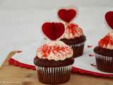 Cupcakes au chocolat pour la Saint Valentin