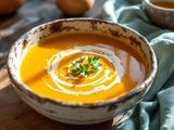 Soupe chou-fleur patate douce onctueuse et réconfortante pour toute la famille