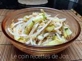 Salade coréenne de fèves germés