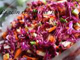 Salade de chou colorée