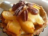 Tartelettes à la compotée pommes – coings et aux noix {pâte sucrée à l’amande}
