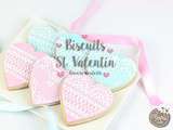 Biscuits dentelle Saint-Valentin