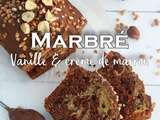 Cake marbré vanille-crème de marron