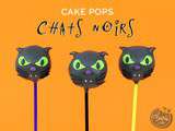 Cake pops chats noirs