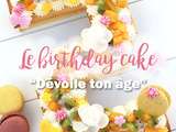Gâteau d’anniversaire qui dévoile votre âge