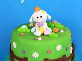 Gâteau décoré de Pâques « l’agneau Pascal »