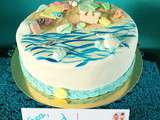 Gâteau décoré « vacances » d’Annabelle