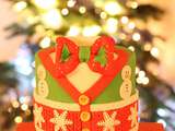Gâteau « Pull de Noël » – tutoriel