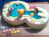 Gâteau swimming pool de Gwendoline