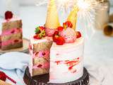 Notre gâteau d’anniversaire ? Un Layer Cake à la fraise