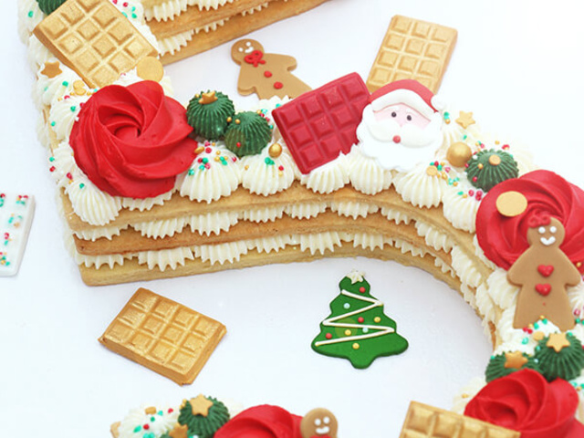 Biscuit géant sapin de Noël - Féerie cake