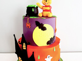 Tuto gâteau décoré Winnie fête Halloween