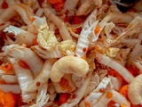 Salade de Chou Chinois , Carottes et Noix de Cajou