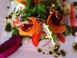Salade au Pitaya et pastèque