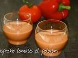 Gaspacho tomate et poivron