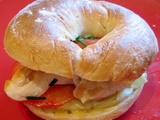 Bagel poulet crudités