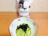 Comment utiliser le wakame : soupe miso et sunomono ワカメの酢の物と味噌汁