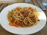Spaghetti aux légumes de saison