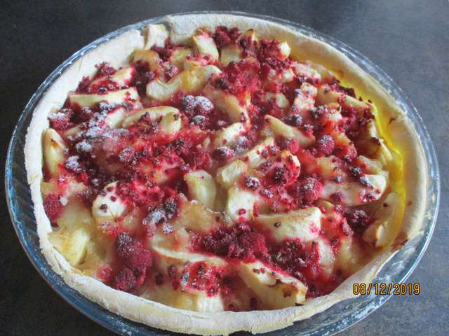 Recettes De Tarte Aux Pommes Et Framboises