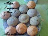 Muffins mauve et orange