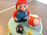 Gâteau Mario Bros !! Tout est comestible