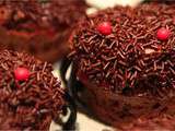 Muffins au chocolat - décoration araignée