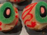 Muffins nature - décoration  oeil de monstre 