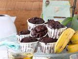 Banana muffins au chocolat sans gluten et sans lactose