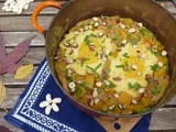 Chakchouka girolles, courge butternut et haricots blancs