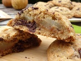 Cookies cœur de poire, chocolat noir et fève tonka 🍐