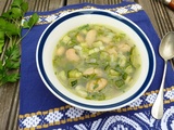 Fasoláda - soupe chypriote aux haricots blancs