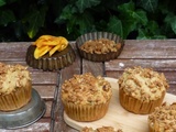 Muffins maracuja, mangues et mûres blanches [topping muesli]