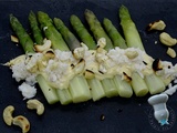 Asperges blanches, mayonnaise et crabe