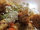 Balls quinoa carottes coriandre pois chiches