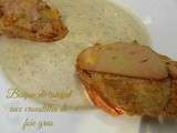 Bisque de canard aux croustilles de foie gras