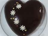 Coeur bombé chocolat praliné