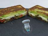 Croque-monsieur avocat poivrons