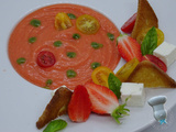 Gaspacho tomate fraise et brebis